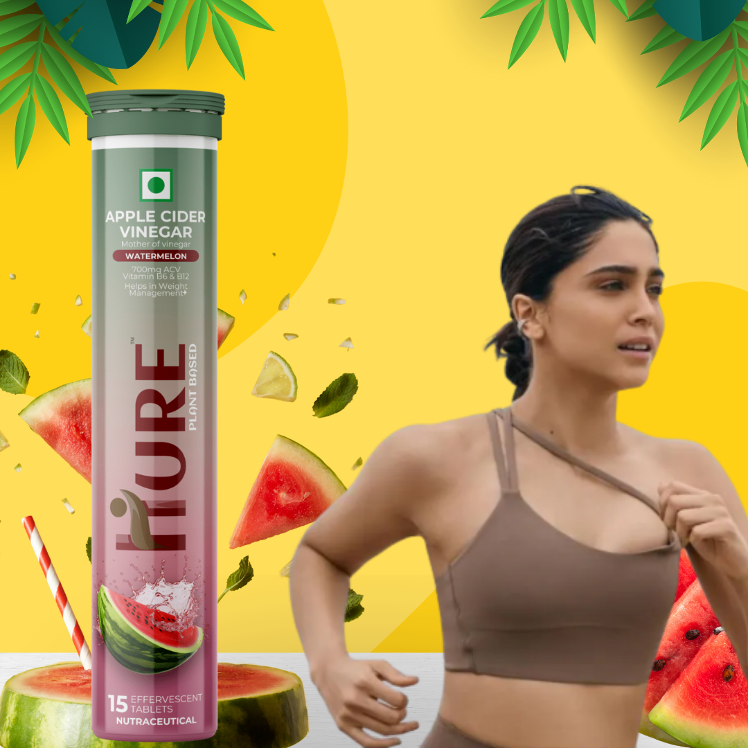 HURE Apple Cider Vinegar 15 Effervescent Tablets (Watermelon)