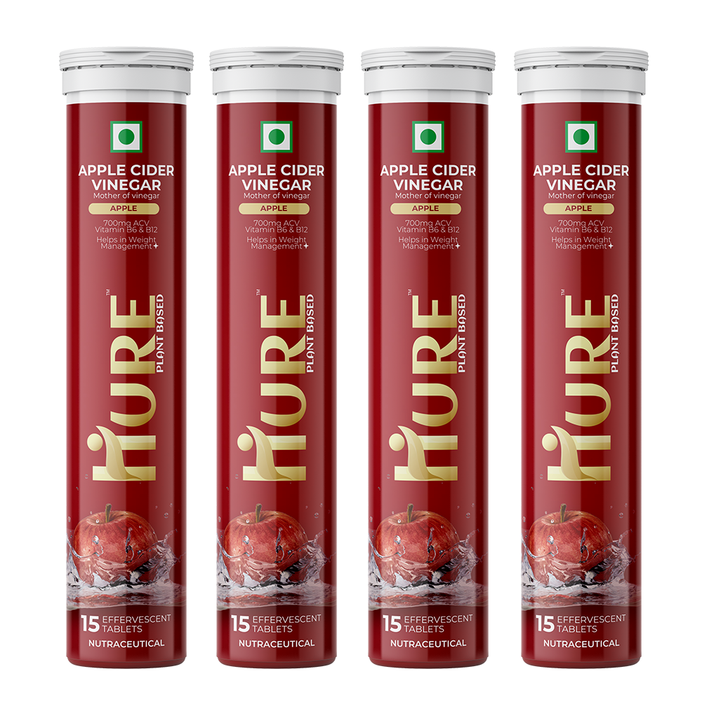 HURE ACV Moringa 180 Effervescent Tablets - 4 Month Pack