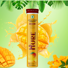 HURE Apple Cider Vinegar 15 Effervescent Tablets (Mango)