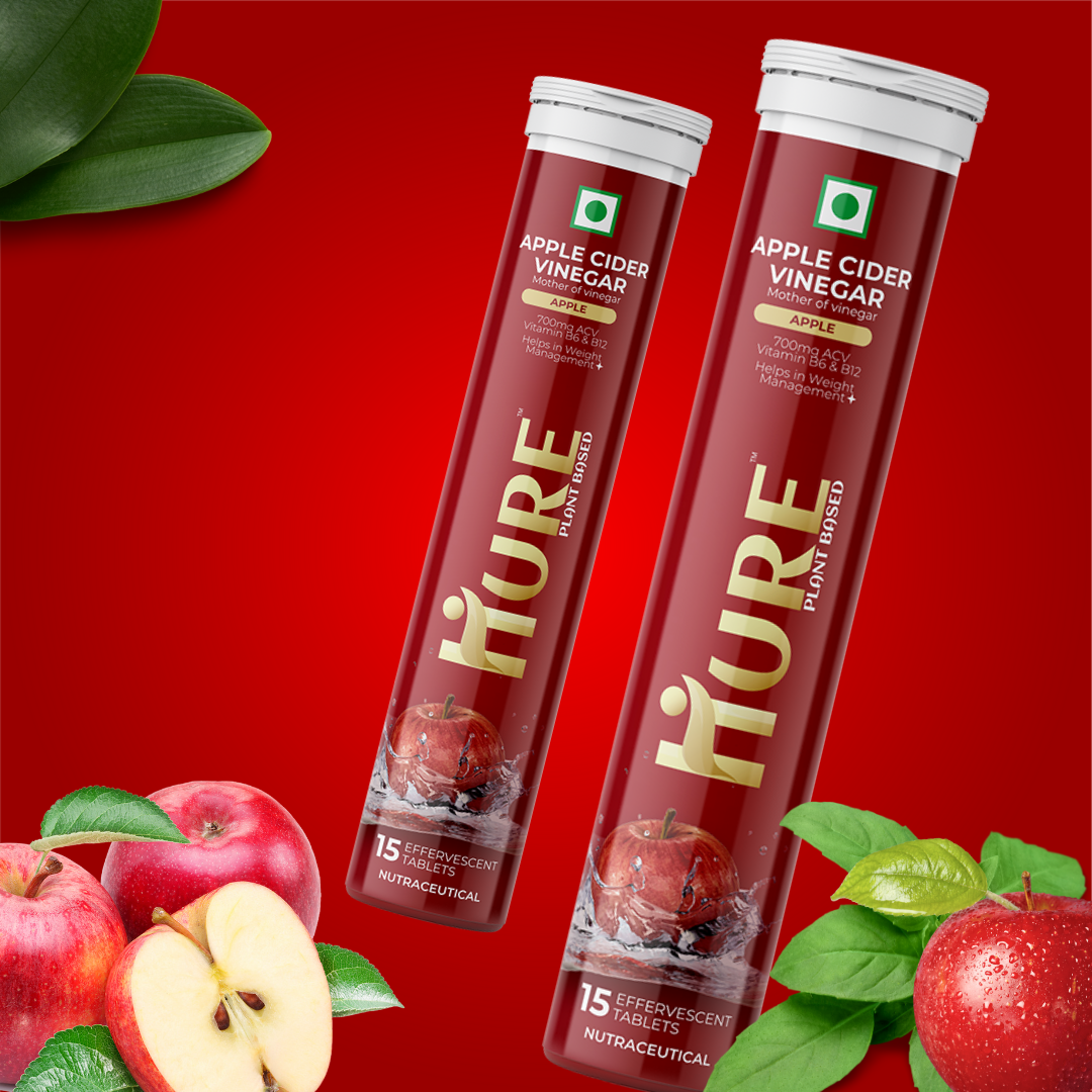 HURE ACV Moringa 180 Effervescent Tablets - 4 Month Pack