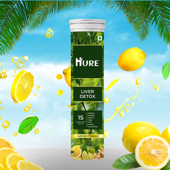 HURE Liver Detox 15 Effervescent Tablets | All in One Pack