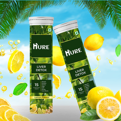HURE Liver Detox 30 Effervescent Tablets | Pack of 2