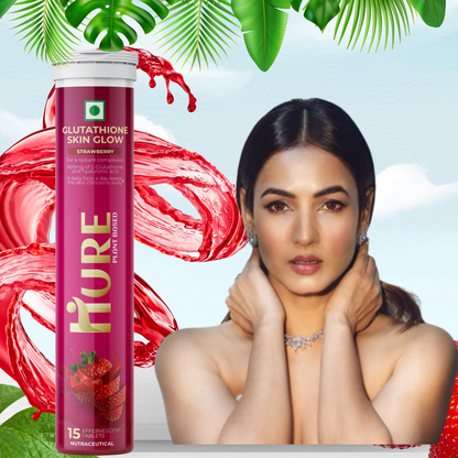 HURE Glutathione 180 effervescent tablets (Strawberry) | 3 Month Pack