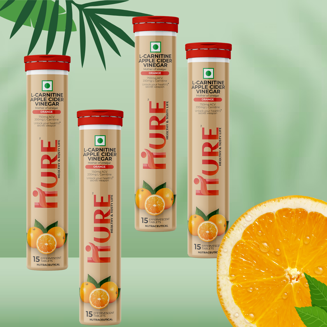 HURE ACV Moringa 180 Effervescent Tablets  - 4 Month Pack