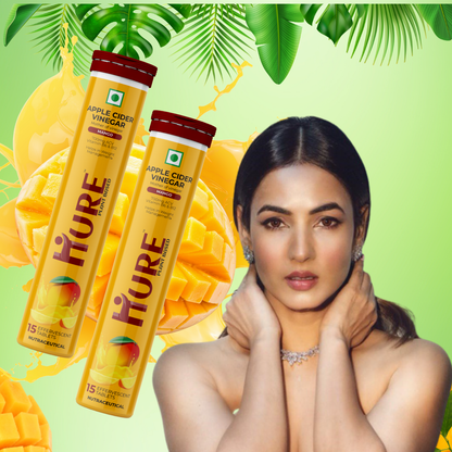 HURE Apple Cider Vinegar 15 Effervescent Tablets (Mango)