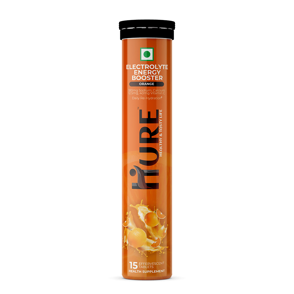 HURE Electrolyte Energy Booster 15 effervescent tablets (Orange)