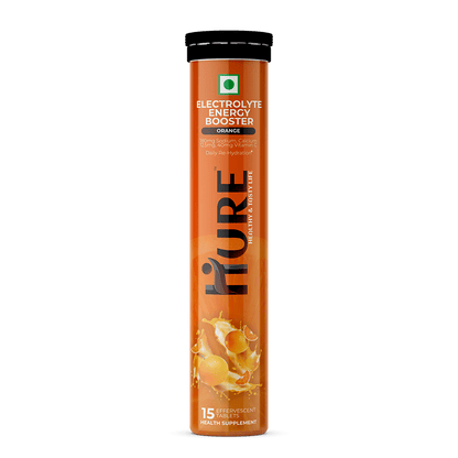 HURE Electrolyte Energy Booster 15 effervescent tablets (Orange)