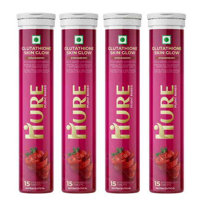 HURE Glutathione 15 effervescent tablets (Strawberry) - Hure