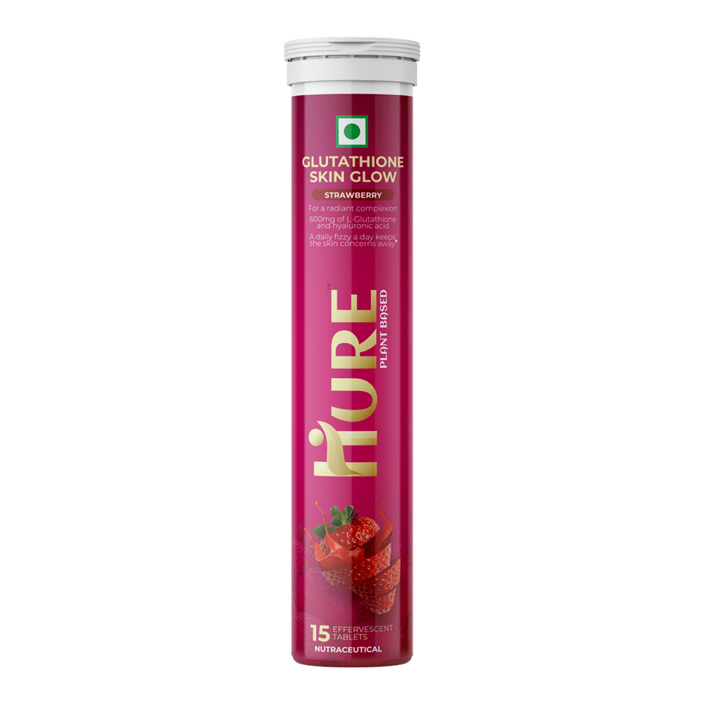 HURE Glutathione 15 effervescent tablets (Strawberry) - Hure