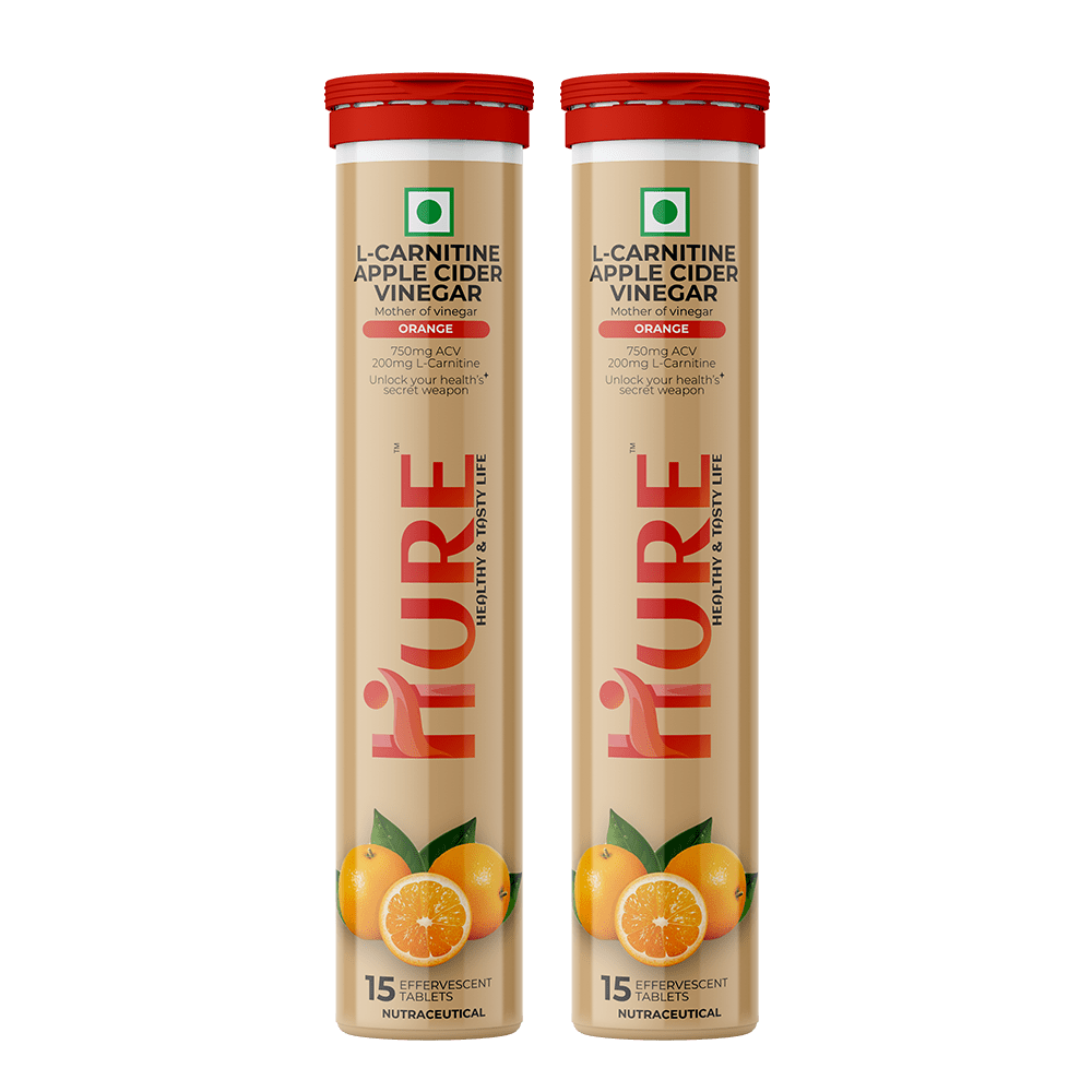 HURE L-Carnitine ACV 15 effervescent tablets | Orange - Hure